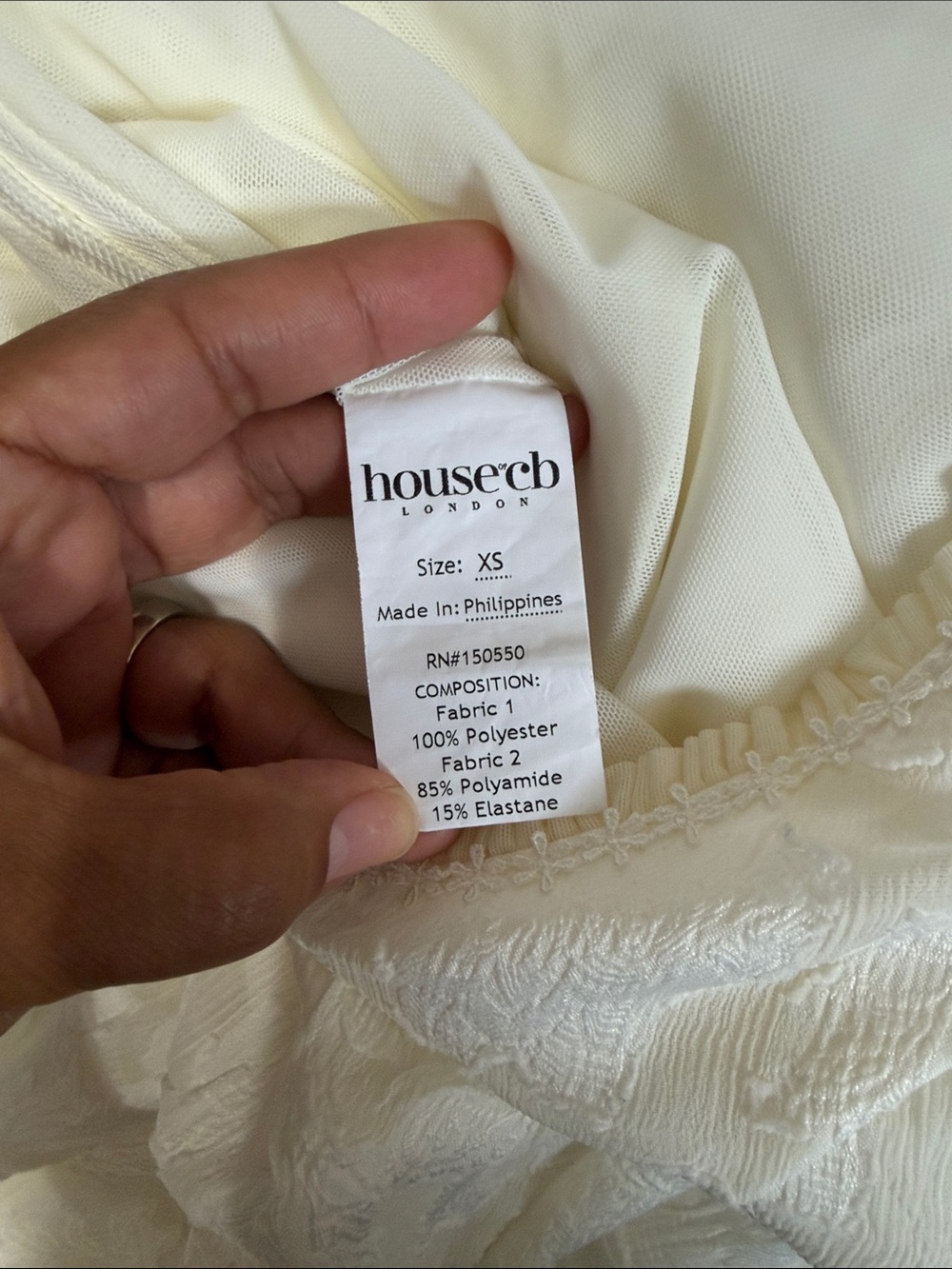 House of CB Ivory Lace Spaghetti-Strap Maxi Dress - Picture 10 of 10